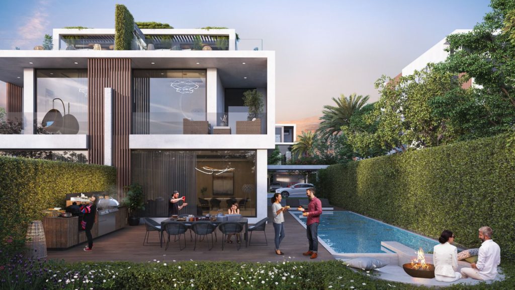 Damac Park Greens twin Villas at Damac Hills Akoya, 5 Bedroom Villas with Maidroom