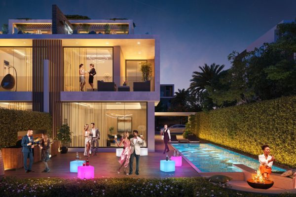 Damac Park Greens twin Villas at Damac Hills Akoya, 5 Bedroom Villas with Maidroom